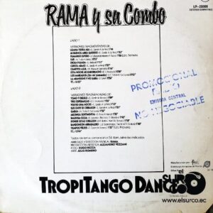 Disco de Vinilo Rama Y Su Combo - Tropitango Dance Vinyl Record