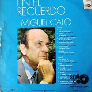 Disco de Vinilo Miguel Calo - Miguel Calo En El Recuerdo Vinyl Record