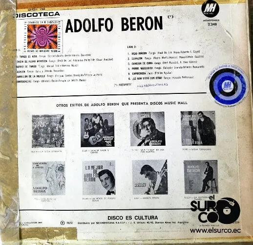 Disco de Vinilo Adolfo Berón - Adolfo Berón Vinyl Record