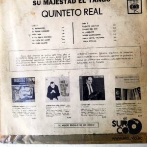 Disco de Vinilo Quinteto Real - Su Majestad El Tango Vinyl Record