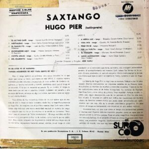 Disco de Vinilo Hugo Pier - Saxtango Vinyl Record