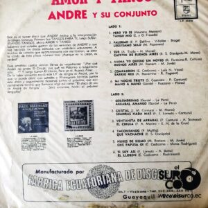 Disco de Vinilo André Y Su Conjunto - Amor Y Tango Vinyl Record