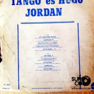 Disco de Vinilo Hugo Jordán - Tango Es Hugo Jordán Vinyl Record