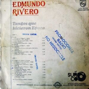 Disco de Vinilo Edmundo Rivero - Tangos Que Hicieron Eṕoca Vinyl Record