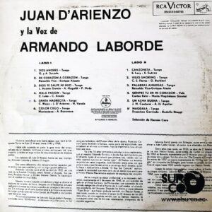 Disco de Vinilo Armando Laborde - Éxitos Inolvidables De Juan D’ Arienzo Vinyl Record