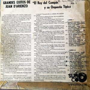 Disco de Vinilo Juan D’ Arienzo - Grandes Éxitos De Juan D’ Arienzo Vol 1 Vinyl Record