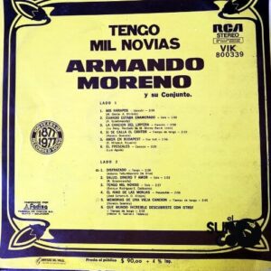 Disco de Vinilo Armando Moreno - Tengo Mil Novias Vinyl Record