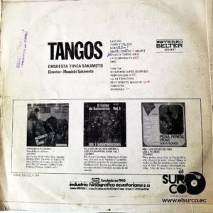 Disco de Vinilo Orquesta Típica Sakamoto - Tangos Vinyl Record