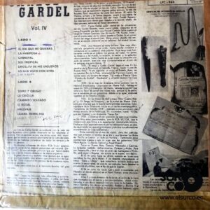 Disco de Vinilo Carlos Gardel - Carlos Gardel Vol 4 Vinyl Record