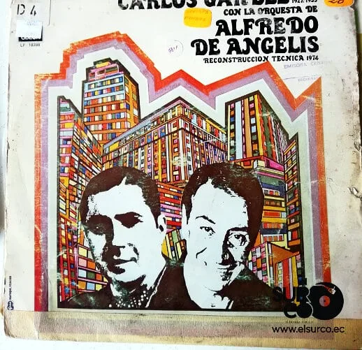 Disco de Vinilo Carlos Gardel  - Carlos Gardel Con La Orquesta  De Alfredo De Angelis Vinyl Record