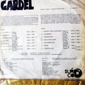 Disco de Vinilo Carlos Gardel  - Carlos Gardel Serie Para Coleccionistas Vol 7 Vinyl Record