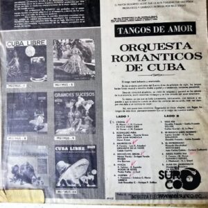 Disco de Vinilo Orquesta Románticos De Cuba  - Tangos De Amor Vinyl Record