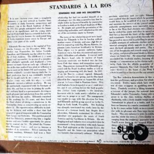 Disco de Vinilo Edmundo Ros And His Orchestra - Standards A La Ros Vinyl Record