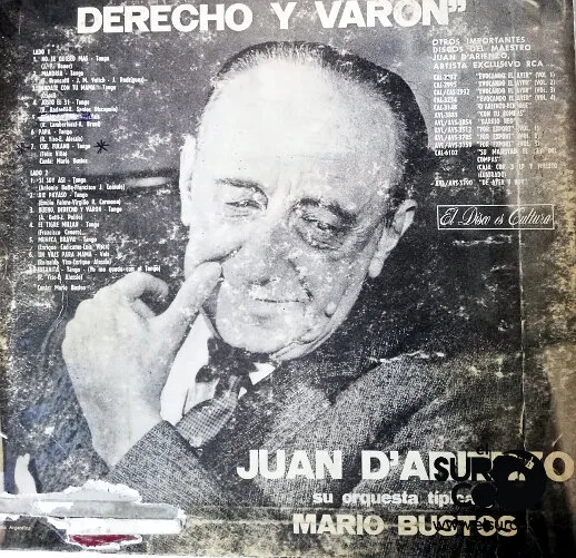 Disco de Vinilo Juan D’ Arienzo - Bueno, Derecho Y Varon Vinyl Record