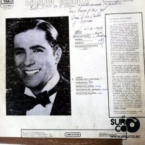 Disco de Vinilo Carlos Gardel  - Amores De Estudiante Vinyl Record