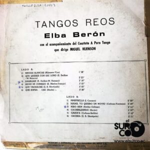 Disco de Vinilo Elba Berón - Tangos Reos Vinyl Record