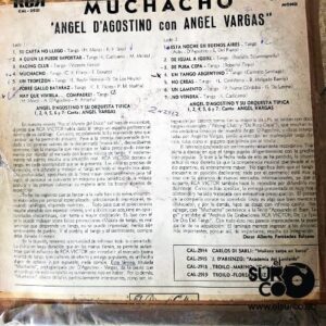 Disco de Vinilo Angel D' Agostino - Muchacho Vinyl Record