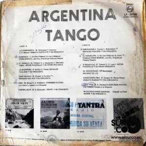 Disco de Vinilo Varios  - Argentina, Tango Vinyl Record