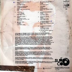 Disco de Vinilo Alfredo De Angelis  - Así Cantaba Oscar Larroca Vinyl Record