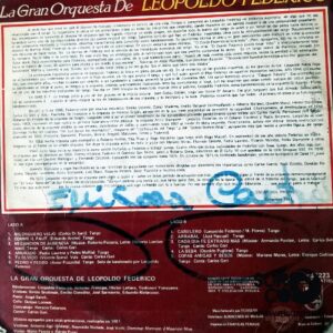 Disco de Vinilo Varios - La Gran Orquesta De Leopoldo Federico Vinyl Record