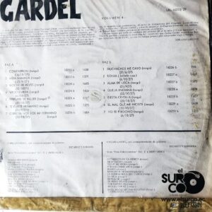Disco de Vinilo Carlos Gardel - Carlos Gardel Serie Coleccionista Vol 4 Vinyl Record