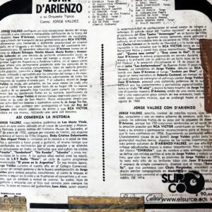 Disco de Vinilo Juan D’ Arienzo - Chirusa Vinyl Record