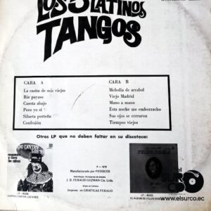 Disco de Vinilo Los 5 Latinos  - Tangos Vinyl Record