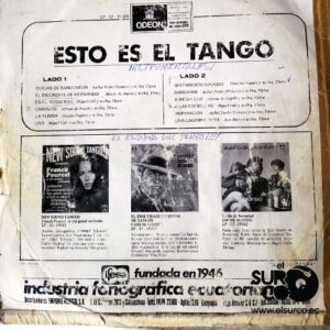 Disco de Vinilo Varios - Esto Es El Tango Vinyl Record