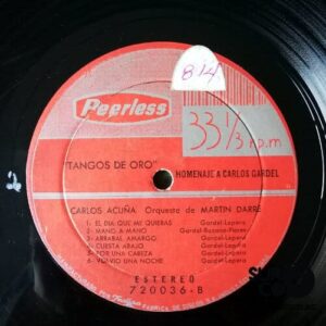 Disco de Vinilo Varios - Homenaje A Carlos Gardel Vinyl Record