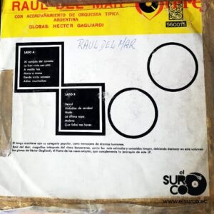 Disco de Vinilo Raul Del Mar - Glosas: Hector Gagliardi Vinyl Record