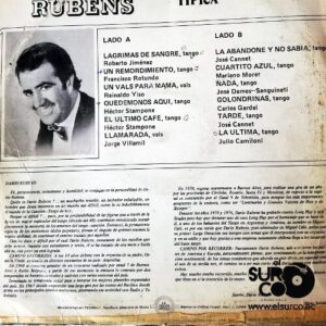 Disco de Vinilo Dario Rubens - Y Su Orquesta Típica Vinyl Record