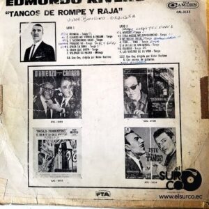 Disco de Vinilo Edmundo Rivero  - Tangos De Rompe Y Raja Vinyl Record