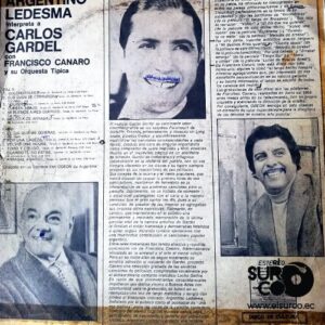 Disco de Vinilo Francisco Canaro - Argentino Ledesma Interpreta A Carlos Gardel Vinyl Record