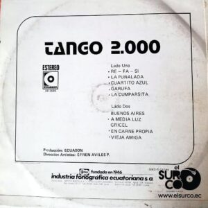 Disco de Vinilo Varios - Tango 2.000 Vinyl Record