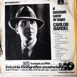 Disco de Vinilo Carlos Gardel - El Inolvidable Cantor De Tangos Vinyl Record