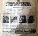 Disco de Vinilo Grupo Uno - Festival De Canciones Y Conjuntos Juveniles Vinyl Record