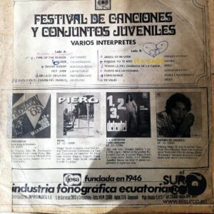 Disco de Vinilo Grupo Uno - Festival De Canciones Y Conjuntos Juveniles Vinyl Record