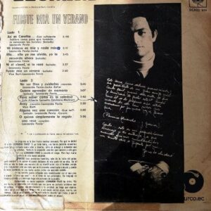 Disco de Vinilo Leonardo Favio - Fuiste Mia Un Verano Vinyl Record