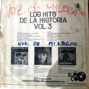 Disco de Vinilo Varios - Los Hits De La Historia Vol 3 Vinyl Record