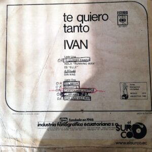 Disco de Vinilo Ivan - Te Quiero Tanto Vinyl Record