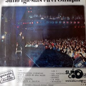 Disco de Vinilo Julio Iglesias - Julio Iglesias En El Olympia Vinyl Record