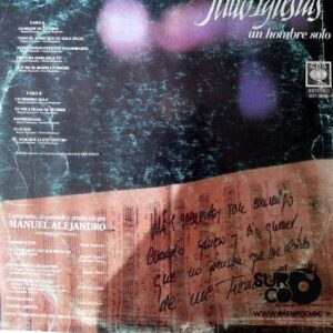 Disco de Vinilo Julio Iglesias - Un Hombre Solo Vinyl Record