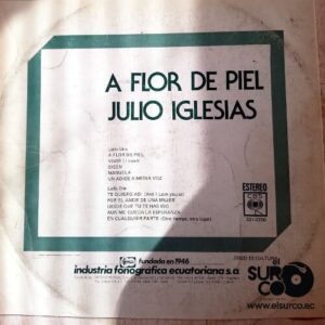 Disco de Vinilo Julio Iglesias - A Flor De Piel Vinyl Record