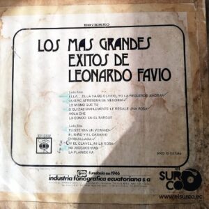 Disco de Vinilo Leonardo Favio - Los Más Grandes Éxitos De Leonardo Favio Vinyl Record