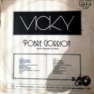 Disco de Vinilo Vicky - Pobre Gorrión Vinyl Record