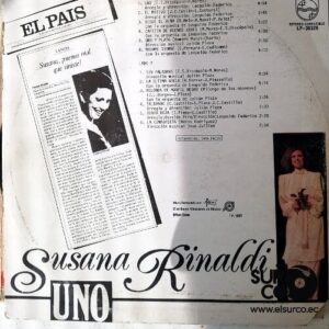 Disco de Vinilo Susana Rinaldi - Uno Vinyl Record