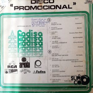 Disco de Vinilo Varios - Lista De Novedades No. 8 Septiembre 1981 Vinyl Record