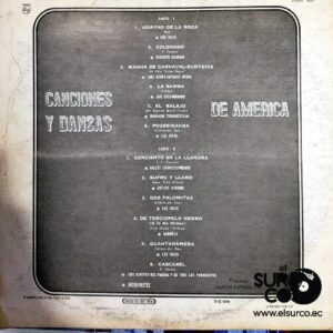 Disco de Vinilo Varios - Canciones Y Danzas De América Vinyl Record
