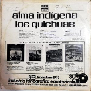 Disco de Vinilo Los Quichuas - Alma Indígena Vinyl Record