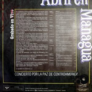 Disco de Vinilo Varios - Concierto Por La Paz De Centroamérica Vinyl Record